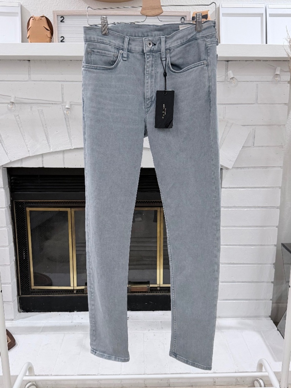 Rag & Bone Fit 2 Slim Loopback Decklan Stretchy Denim Jeans - 30 x 32